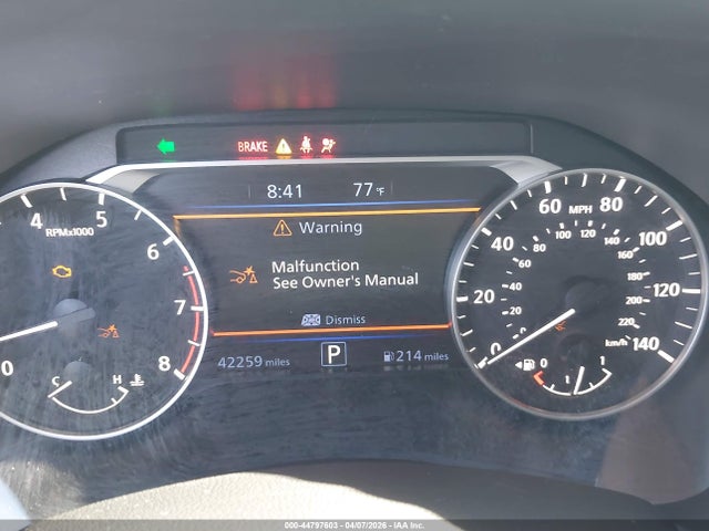 1N4BL4CV0NN361596 Nissan Altima Sr Fwd