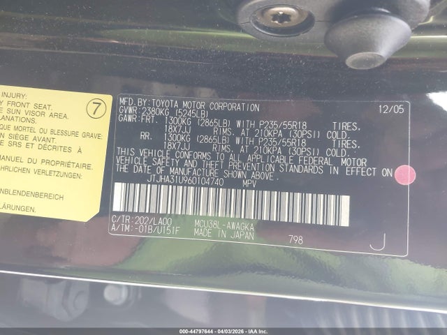2006 LEXUS RX 330 JTJHA31U960104740 Photo 8