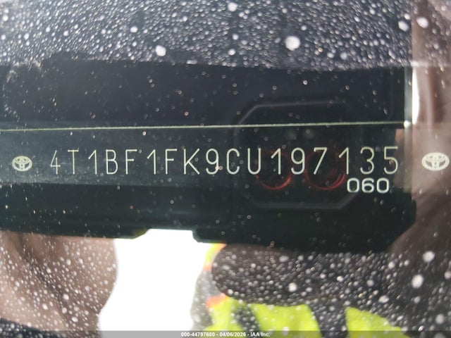 Aukcja sprzedaży 2012 Toyota Camry Se Limited Edition, vin: 4T1BF1FK9CU197135, numer aukcji: 44797680