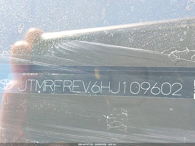 Aukcja sprzedaży 2017 Toyota Rav4 Xle, vin: JTMRFREV6HJ109602, numer aukcji: 44797745