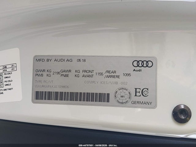 2018 AUDI S5 WAUR4AF5XJA109806 Photo 8