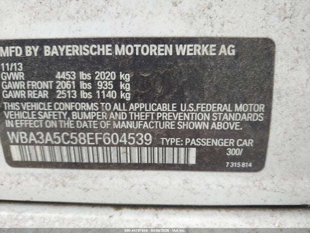 2014 BMW 328I WBA3A5C58EF604539 Photo 8