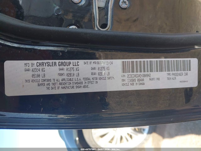 Продаж на аукціоні авто 2014 Chrysler 300c, vin: 2C3CCAEGXEH380942, номер лоту: 44797961