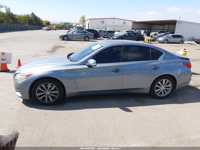 2014 Infiniti Q50 Premium მანქანა იყიდება აუქციონზე, vin: JN1BV7AR7EM690879, აუქციონის ნომერი: 44797997