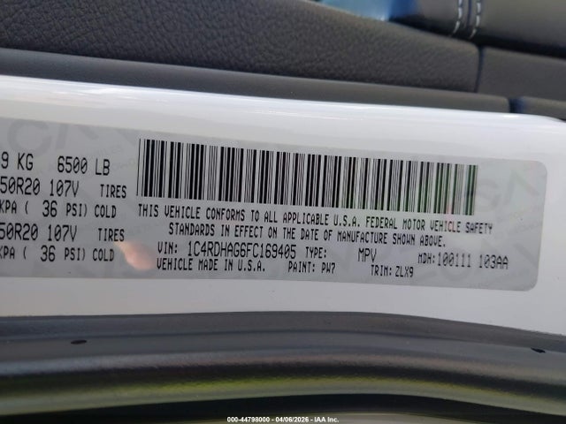 2015 DODGE DURANGO 1C4RDHAG6FC169405 Photo 8