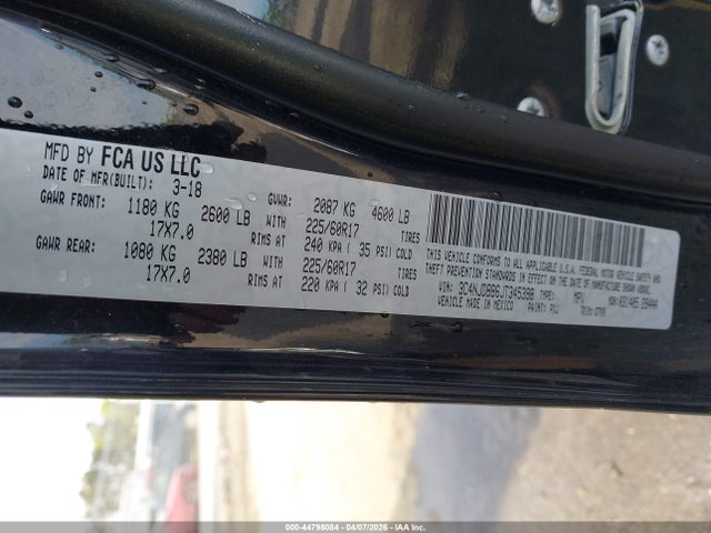 Jeep Compass Latitude 4x4 2018 3C4NJDBB6JT345398 Image 9