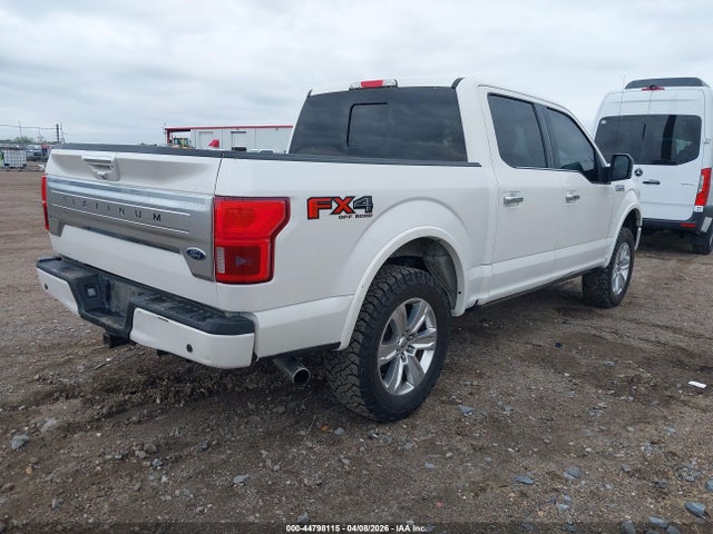 2018 Ford F-150 Platinum მანქანა იყიდება აუქციონზე, vin: 1FTEW1E55JFC42795, აუქციონის ნომერი: 44798115