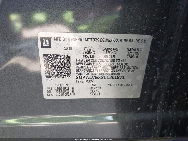 2020 GMC TERRAIN 3GKALVEX3LL201871 Photo 8