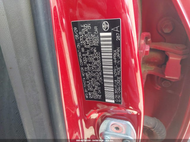 Продажа на аукционе авто 2010 Toyota Yaris, vin: JTDKT4K39A5280200, номер лота: 44798359
