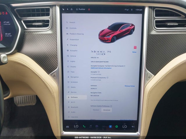 Tesla Model S 100d/60d/75d/90d/p100d 2017 5YJSA1E28HF192366 Image 7