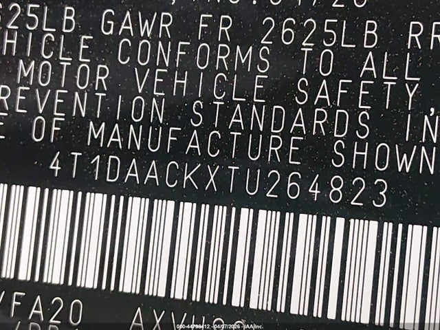 Toyota CAMRY LE 2026 4T1DAACKXTU264823 Image 26