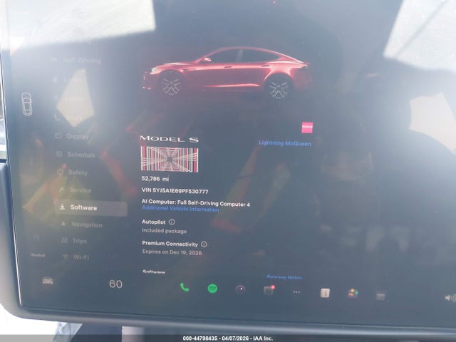 Auction sale of the 2023 Tesla Model S Plaid Tri Motor All-wheel Drive, vin: 5YJSA1E69PF530777, lot number: 44798435