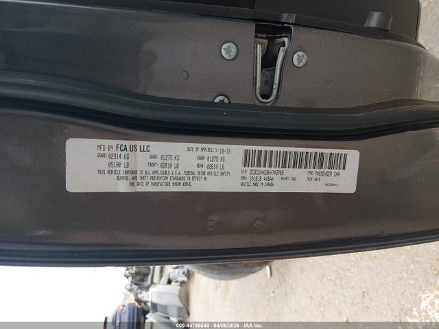 Продаж на аукціоні авто 2019 Dodge Charger Gt Rwd, vin: 2C3CDXHG9KH743769, номер лоту: 44798549
