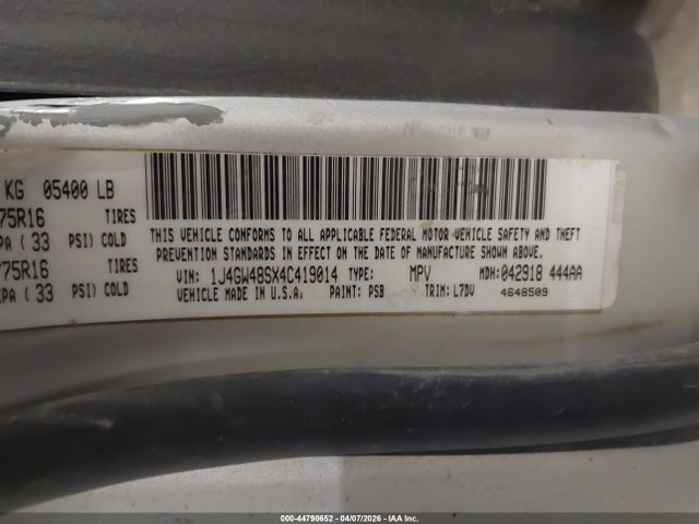 Продаж на аукціоні авто 2004 Jeep Grand Cherokee Laredo, vin: 1J4GW48SX4C419014, номер лоту: 44798652