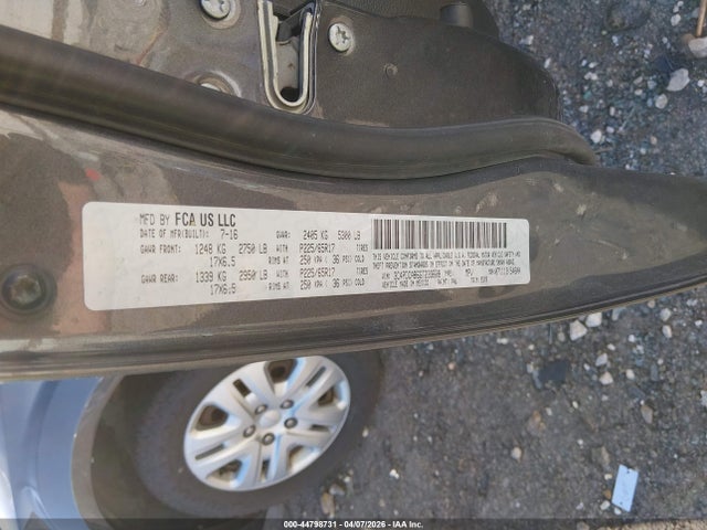 Продаж на аукціоні авто 2016 Dodge Journey Se, vin: 3C4PDCAB6GT233608, номер лоту: 44798731