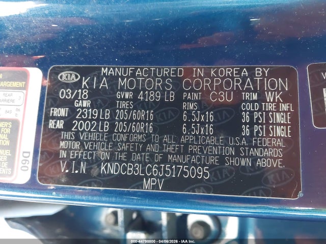 KIA NIRO LX 2018 KNDCB3LC6J5175095 Image 9