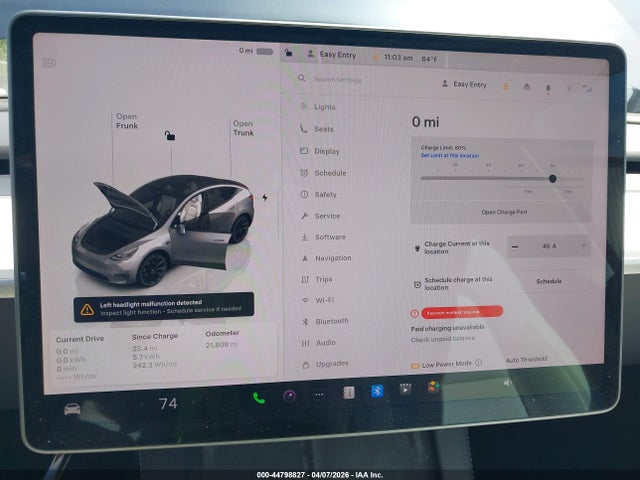 Продажа на аукционе авто 2024 Tesla Model Y Long Range Dual Motor All-wheel Drive, vin: 7SAYGDEE7RA252823, номер лота: 44798827