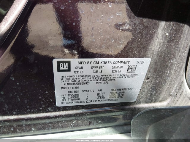 KL4MMBS20MB076953 Buick Encore Gx Fwd Preferred