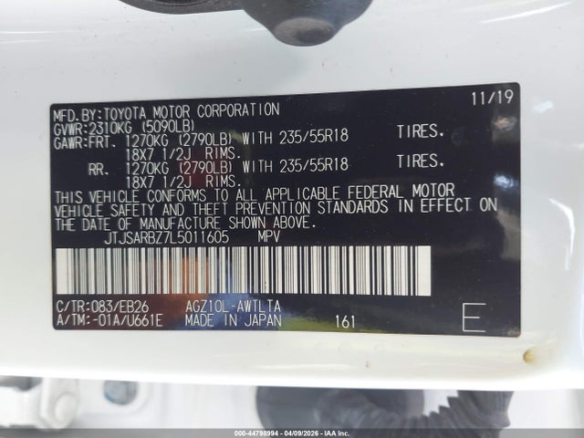 Продаж на аукціоні авто 2020 Lexus Nx 300 F Sport, vin: JTJSARBZ7L5011605, номер лоту: 44798994