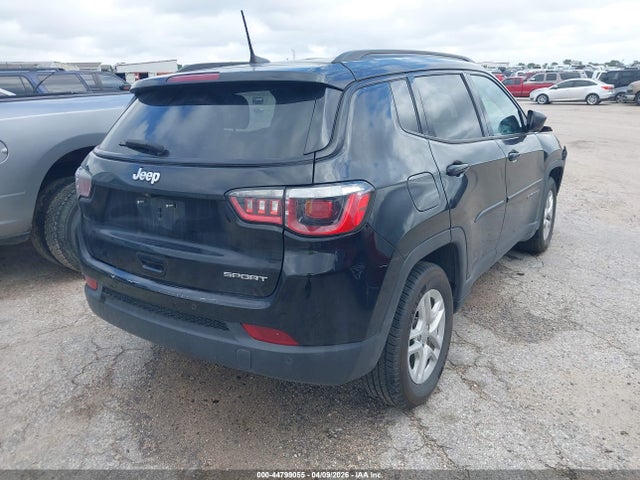 2018 Jeep Compass Sport Fwd მანქანა იყიდება აუქციონზე, vin: 3C4NJCAB0JT411522, აუქციონის ნომერი: 44799055