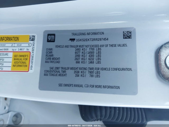 1GKS2EKT2RR297454 GMC Yukon 4wd Denali Ultimate