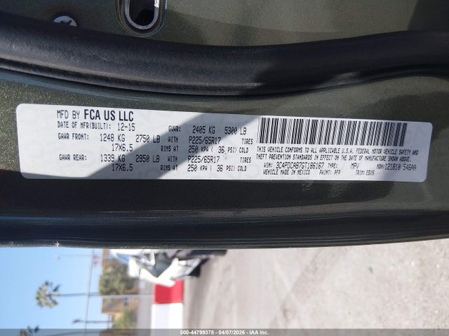 Dodge JOURNEY SE 2016 3C4PDCAB7GT186167 Image 9