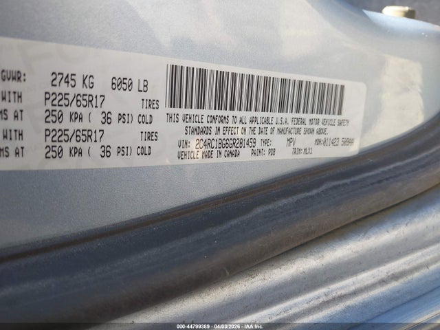 2016 CHRYSLER TOWN & COUNTRY 2C4RC1BG6GR281459 Photo 8