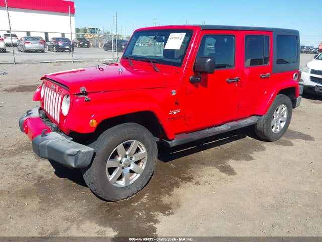 44799432 :رقم المزاد ، 1C4BJWEG2GL237855 vin ، 2016 Jeep Wrangler Unlimited Sahara مزاد بيع