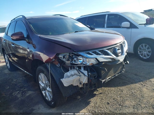 2014 Nissan Murano Sl მანქანა იყიდება აუქციონზე, vin: JN8AZ1MW8EW532085, აუქციონის ნომერი: 44799454