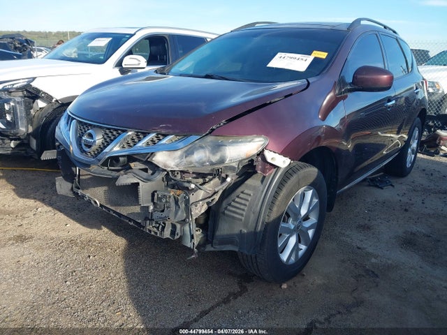 2014 Nissan Murano Sl მანქანა იყიდება აუქციონზე, vin: JN8AZ1MW8EW532085, აუქციონის ნომერი: 44799454