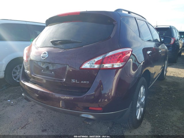 2014 Nissan Murano Sl მანქანა იყიდება აუქციონზე, vin: JN8AZ1MW8EW532085, აუქციონის ნომერი: 44799454