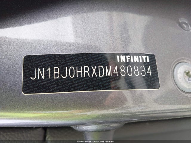 Aukcja sprzedaży 2013 Infiniti Ex37 Journey, vin: JN1BJ0HRXDM480834, numer aukcji: 44799506