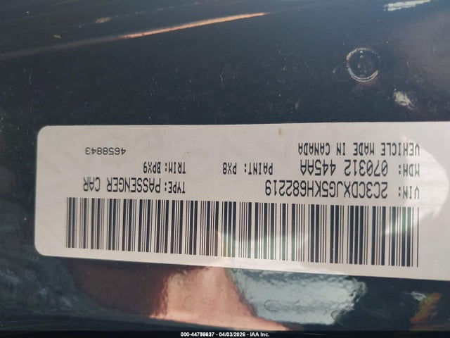 Aukcja sprzedaży 2019 Dodge Charger Sxt Awd, vin: 2C3CDXJG5KH682219, numer aukcji: 44799637