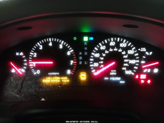 44799739 :رقم المزاد ، JTHBN30F210049880 vin ، 2001 Lexus Ls 430 مزاد بيع