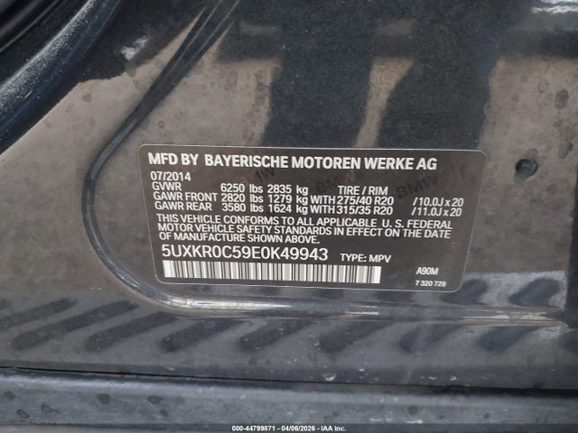 2014 BMW X5 5UXKR0C59E0K49943 Photo 8