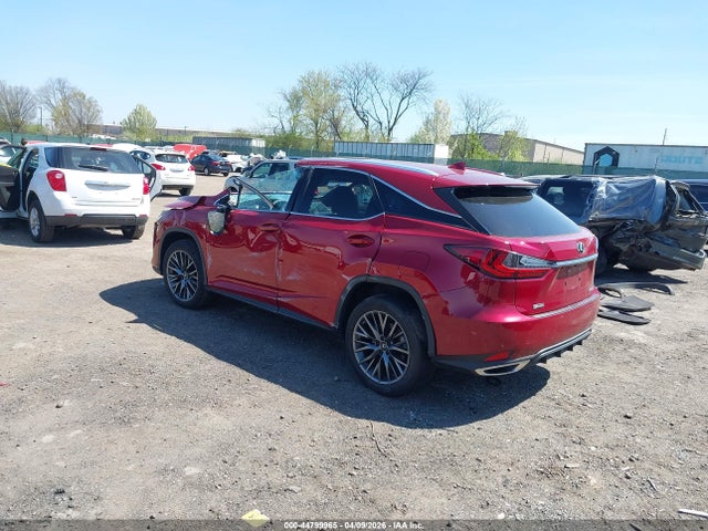 2022 Lexus Rx 350 F Sport Appearance მანქანა იყიდება აუქციონზე, vin: 2T2SZMDA2NC335875, აუქციონის ნომერი: 44799965