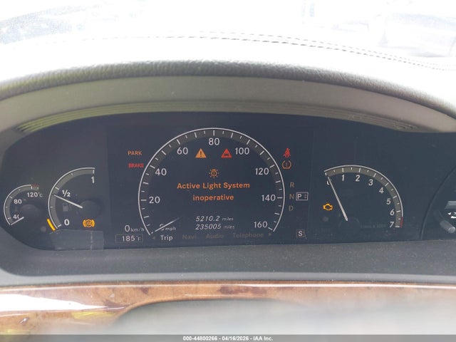 Aukcja sprzedaży 2007 Mercedes-benz S 550, vin: WDDNG71X07A106187, numer aukcji: 44800266