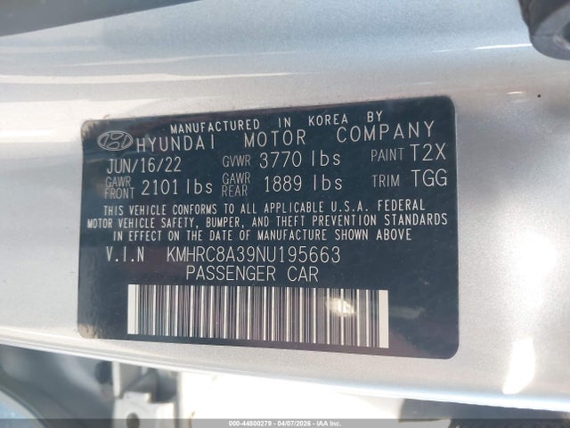 Hyundai Venue Sel 2022 KMHRC8A39NU195663 Image 9