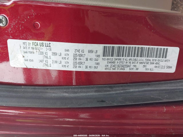 2016 CHRYSLER TOWN & COUNTRY 2C4RC1BG7GR255047 Photo 8
