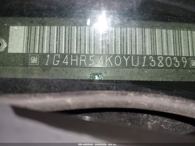 Продаж на аукціоні авто 2000 Buick Lesabre Limited, vin: 1G4HR54K0YU138039, номер лоту: 44800548
