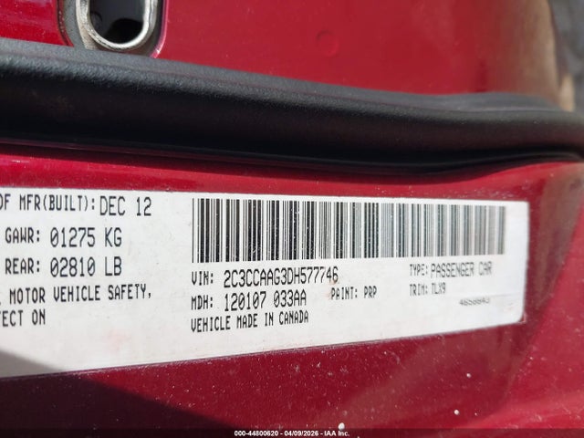 2013 CHRYSLER 300 2C3CCAAG3DH577746 Photo 8