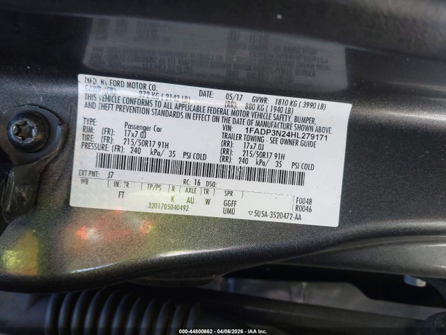 Ford Focus Titanium 2017 1FADP3N24HL279171 Image 9