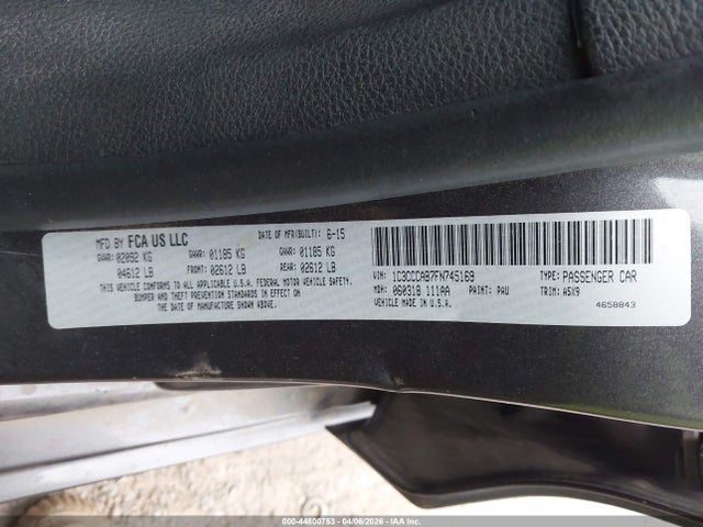 2015 CHRYSLER 200 1C3CCCAB7FN745169 Photo 8