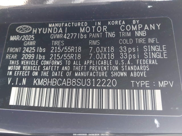 Hyundai Kona Sel 2025 KM8HBCAB8SU312220 Image 9