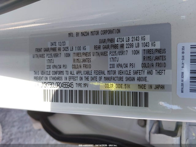 Mazda Cx-5 2.5 S Preferred 2024 JM3KFBCL0R0455945 Image 9