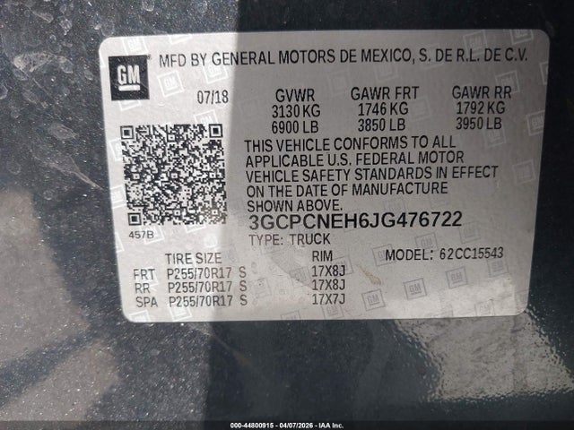 Chevrolet Silverado 1500 Ls 2018 3GCPCNEH6JG476722 Image 9