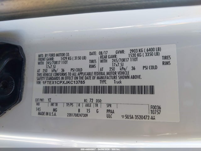 Ford F-150 Xlt 2018 1FTEX1CPXJKC13785 Image 9