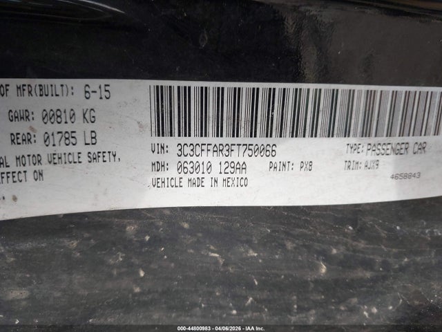 2015 FIAT 500 3C3CFFAR3FT750066 Photo 8