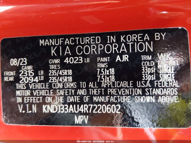 KNDJ33AU4R7220602 KIA SOUL EX