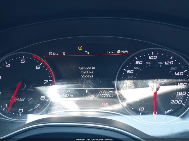 2014 Audi Rs 7 4.0t Prestige მანქანა იყიდება აუქციონზე, vin: WUAW2AFC9EN902431, აუქციონის ნომერი: 44801260